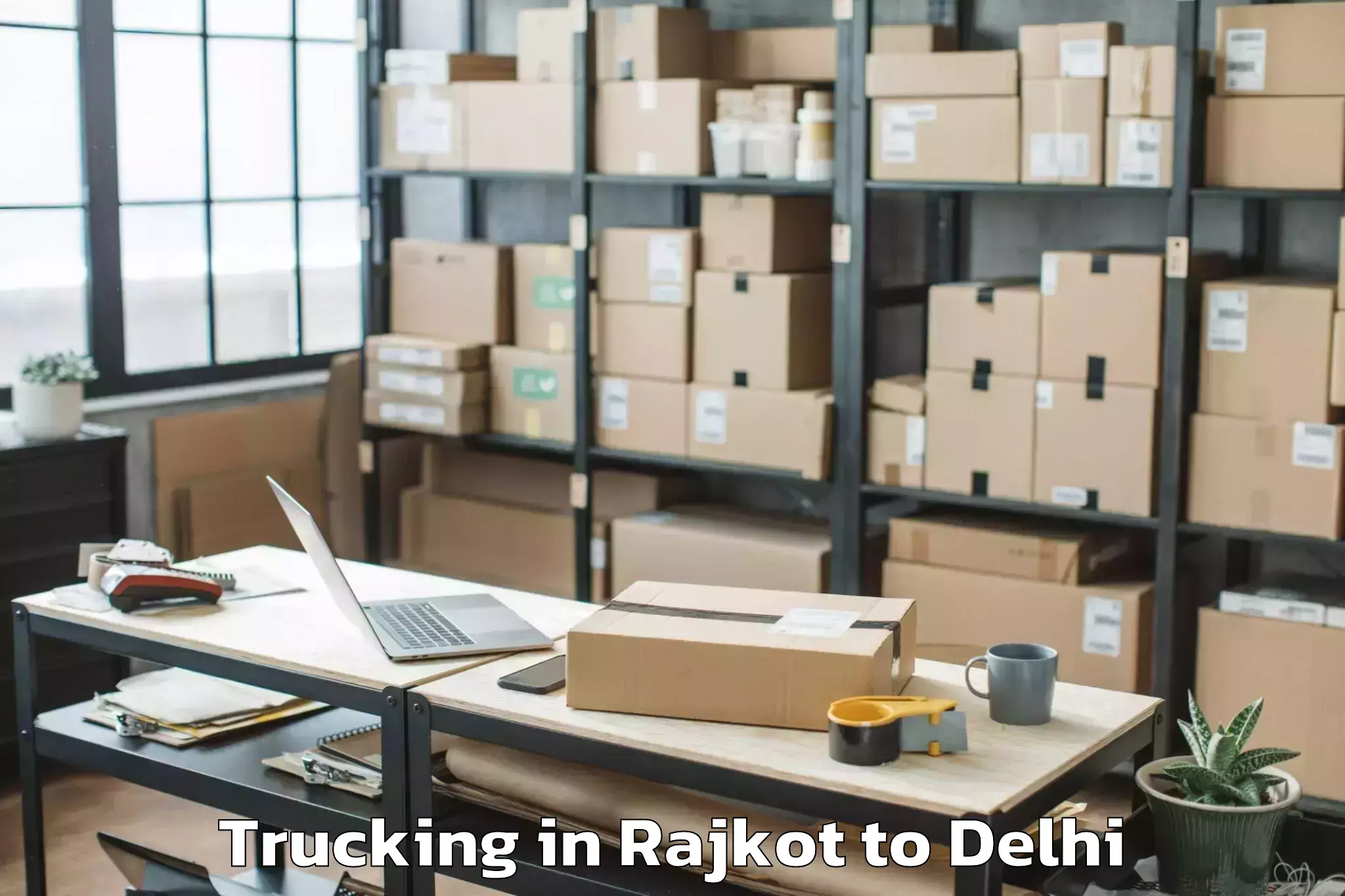 Trusted Rajkot to Westend Mall Delhi Trucking